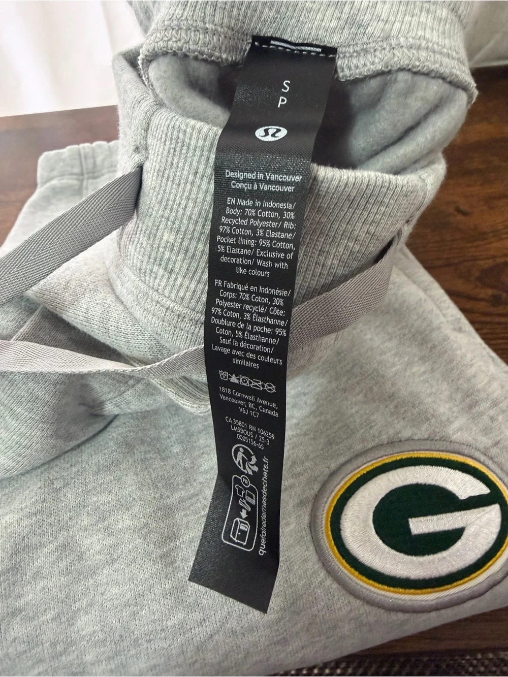 Men's Lululemon Green Bay Packers steady state, joggers